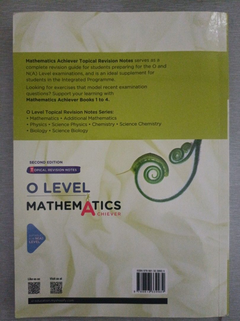 E Math Limited E.Mathematics Revision Notes, Hobbies & Toys, Books & Magazines ...