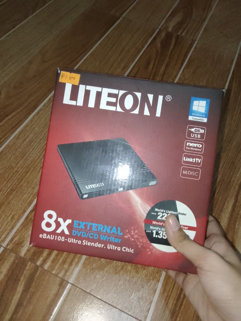 External DVD/CD Writer LITEON (eBAU108Ultra Slender), Hobbies & Toys