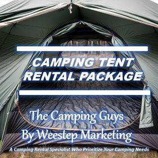 Family-size camping tent for rental