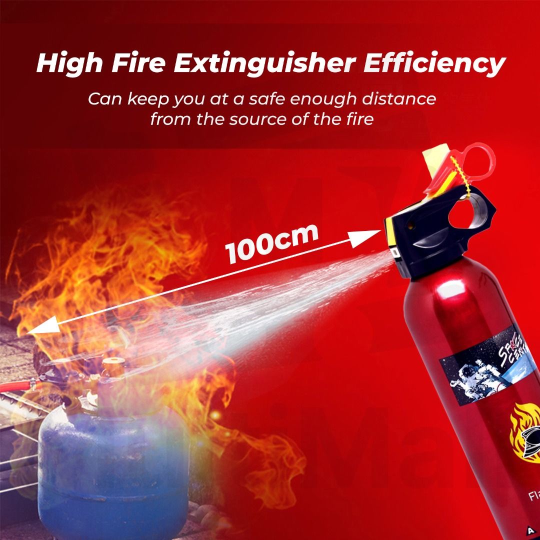 Portable Fire Extinguisher Fire Extinguisher Small for Home Garage Kitchen Car and Emergency Tool Accessories 500 ml Non Toxic and Easy Clean