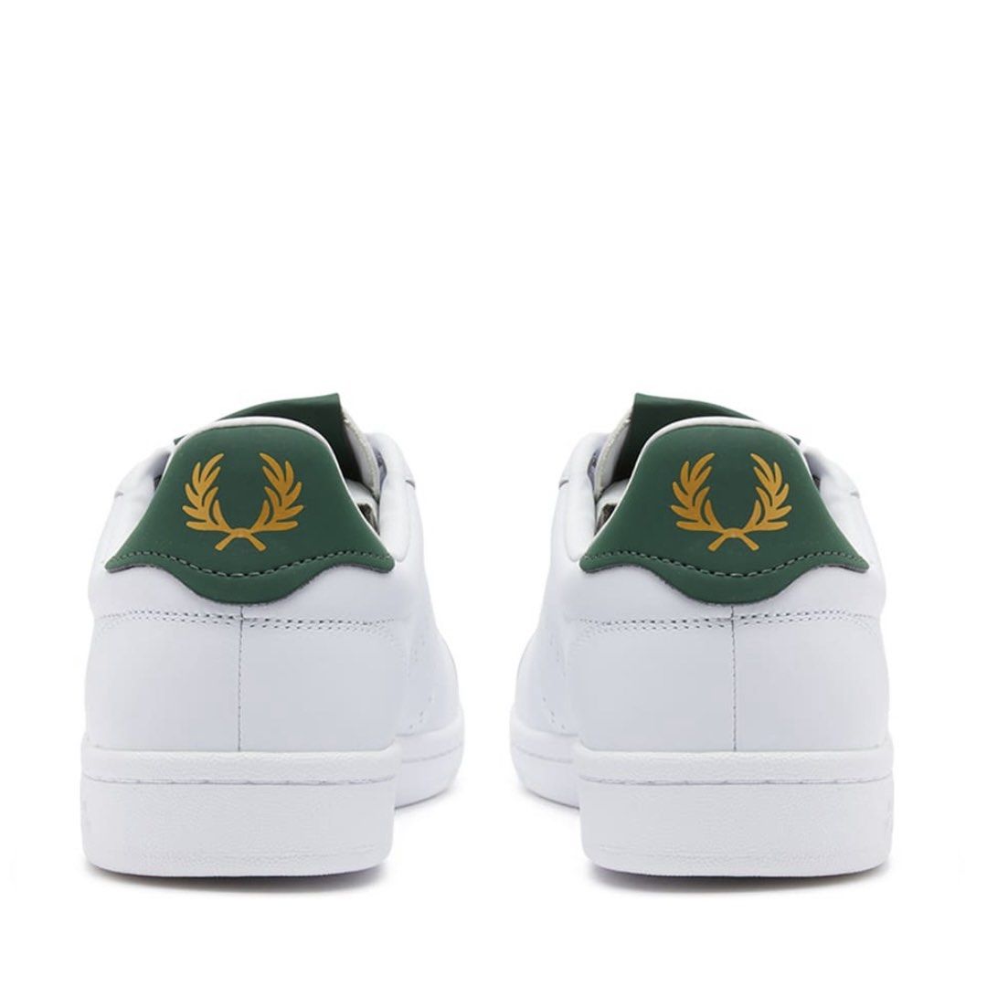 Fred perry b721 canvas clearance trainer with stripe logo crest