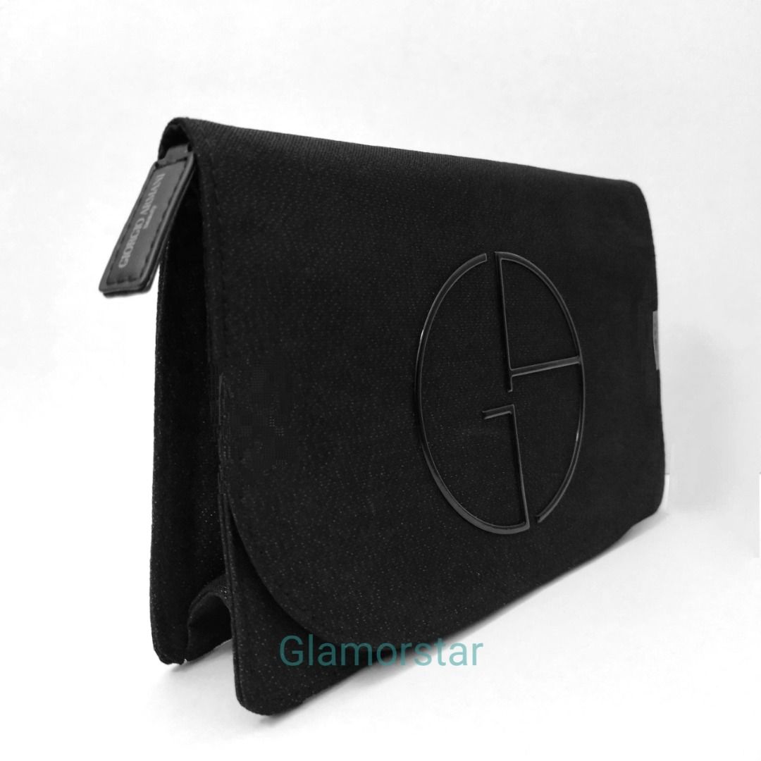 Giorgio Armani Beauty Black Evening Pouch Bag New Women s Fashion Bags Wallets Purses Pouches on Carousell