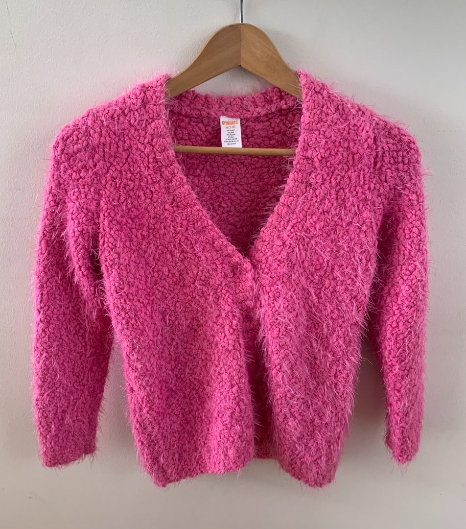 Girls discount fuzzy cardigan