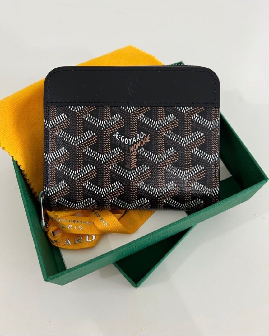 Goyard Matignon PM Small Wallet Black, Luxury, Bags & Wallets on Carousell