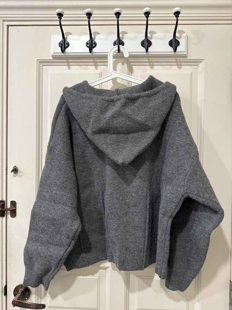 Grey Oversized Jacket, Women's Fashion, Coats, Jackets and Outerwear on