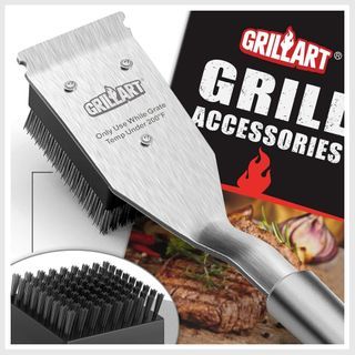 GRILLART Grill Brush and Scraper Best BBQ Brush for Grill *MISSING HANDLE*