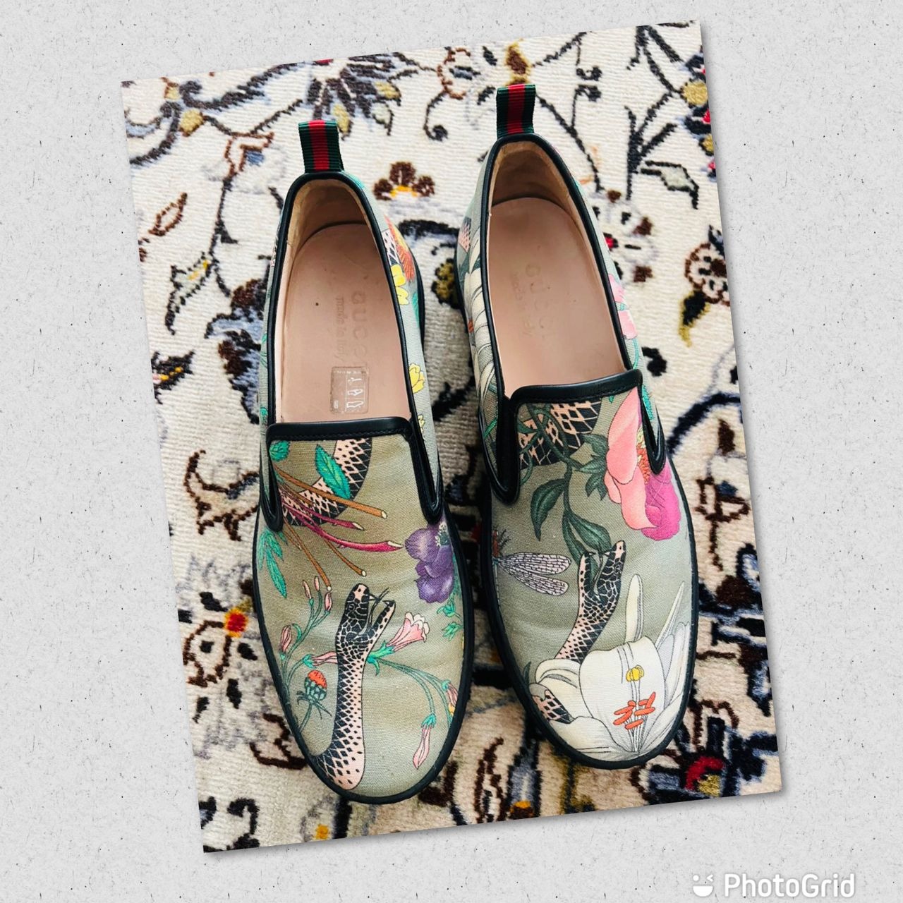 Gucci flora snake slip-on sneaker Slip-On Canvas Shoe - Symbolism XVIII main image 2