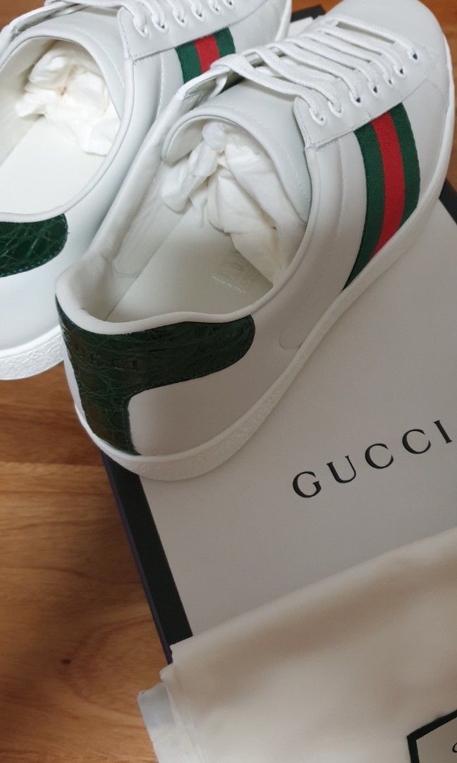 White red and clearance green gucci shoes