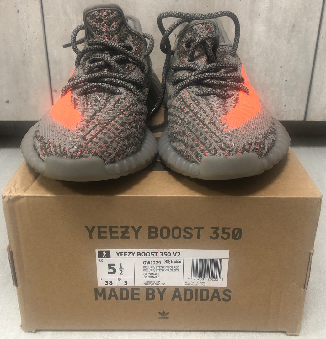 GW1229 Yeezy Boost 350 V2 Beluga Reflective US 5.5 Men s Fashion