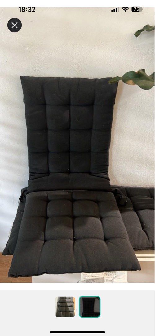 HALLO IKEA Back Cushion Furniture Home Living Bedding Towels