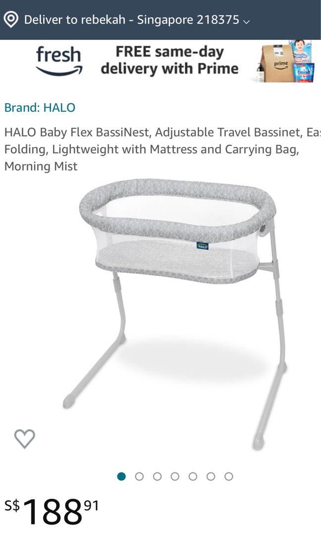 Halo baby Flex Bassinest, Babies & Kids, Baby Nursery & Kids Furniture