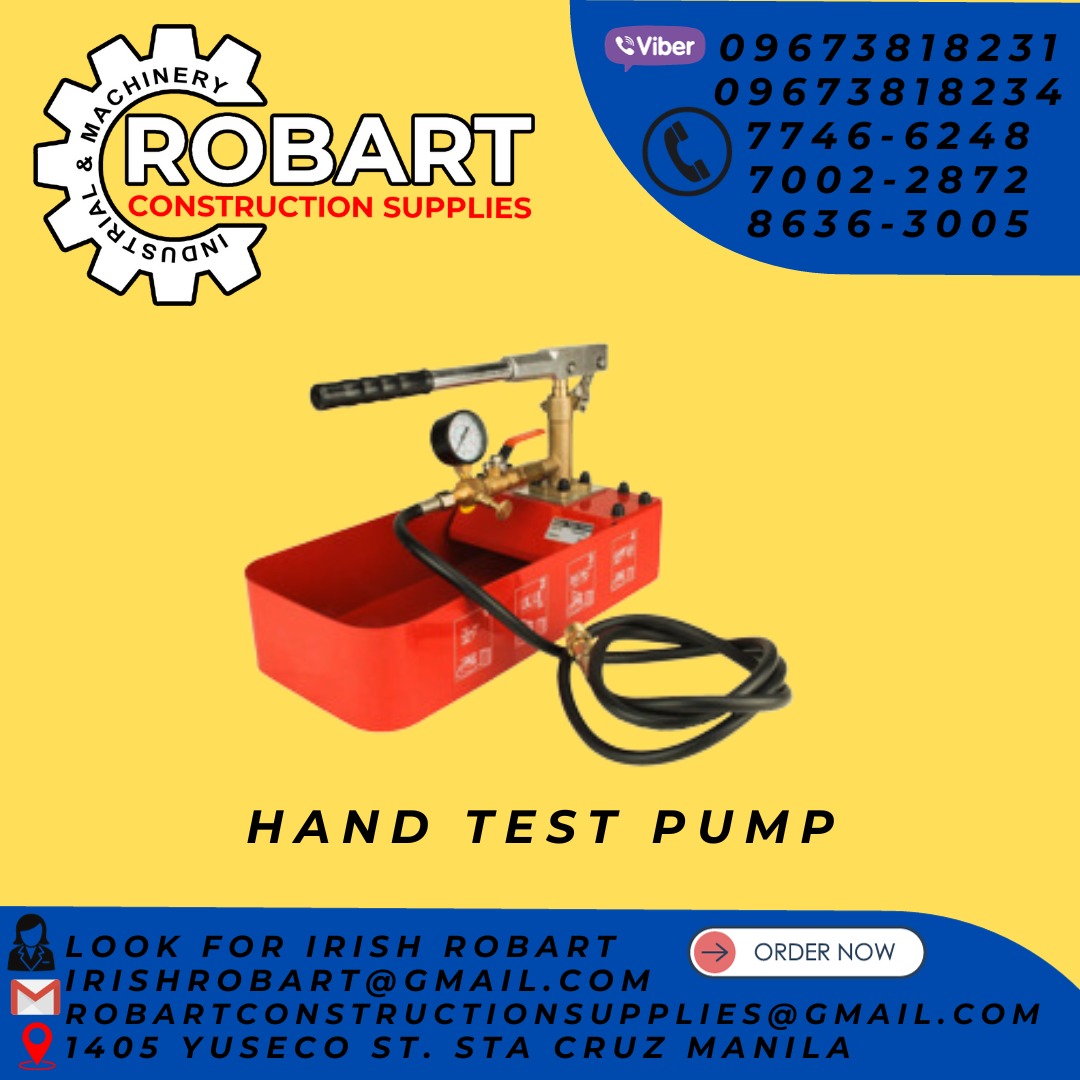 hand test pump, Commercial & Industrial, Construction Tools & Equipment on Carousell