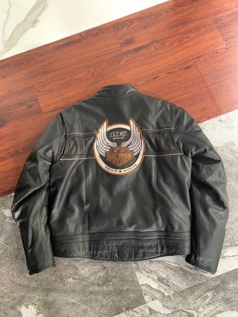 Harley davidson 105th store anniversary leather jacket