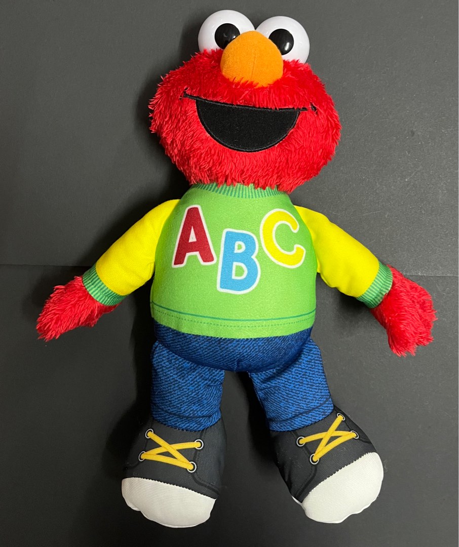 Hasbro Sesame Street Singing Talking English Spanish ABC's Plush