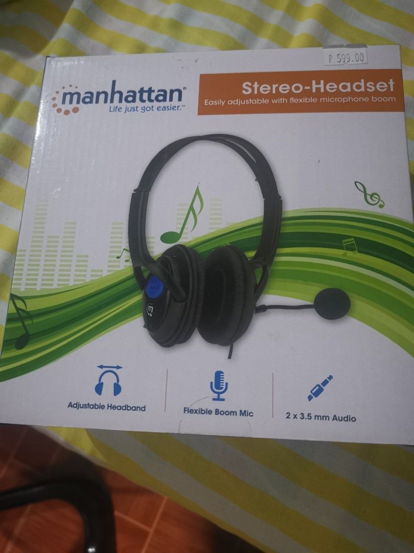 Manhattan Stereo-Headset Mit Lautstärkeregler – Leicht & Bequem Für Homeoffice