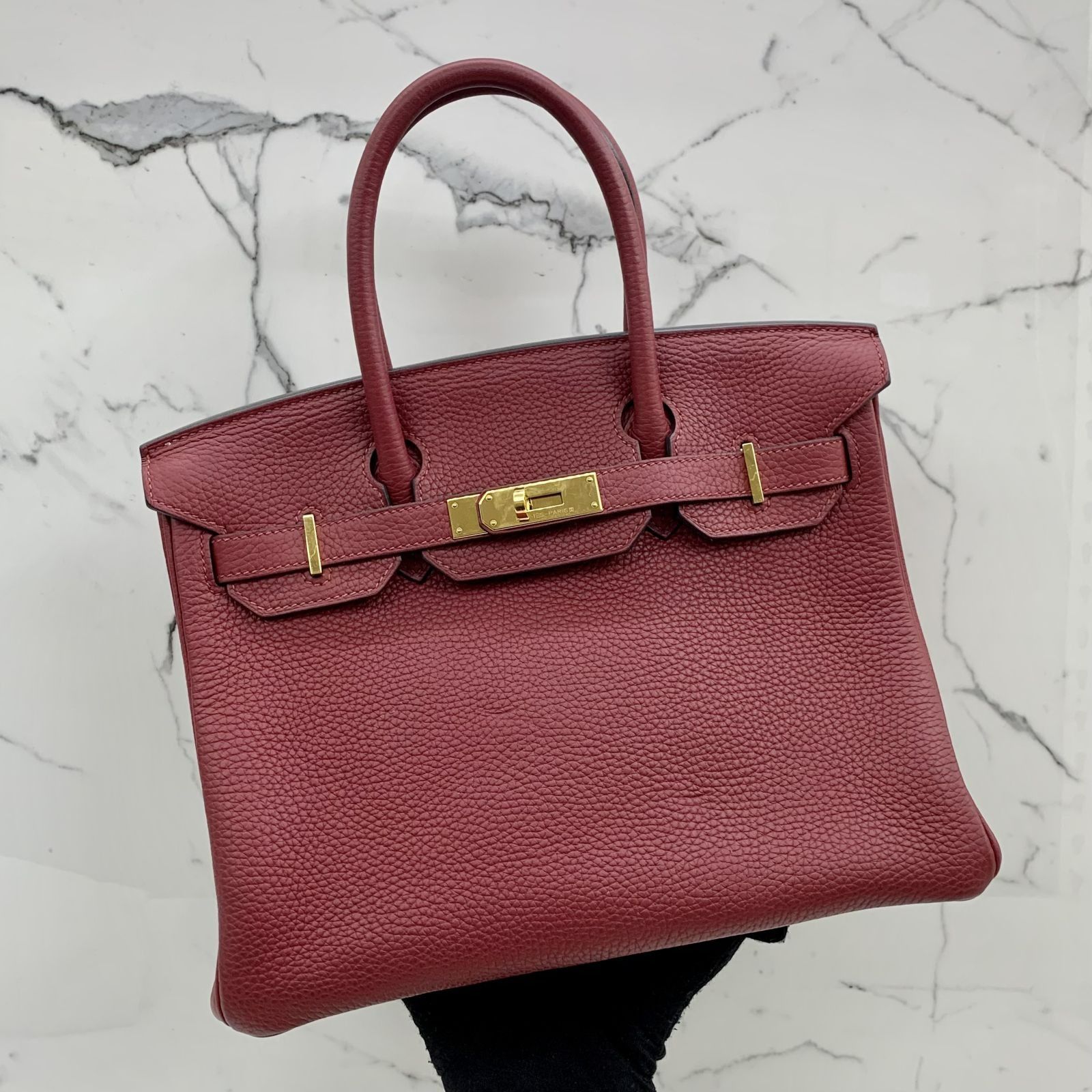 Hermes Birkin 30 In Red Togo Leather Handbag, Luxury, Bags & Wallets on  Carousell