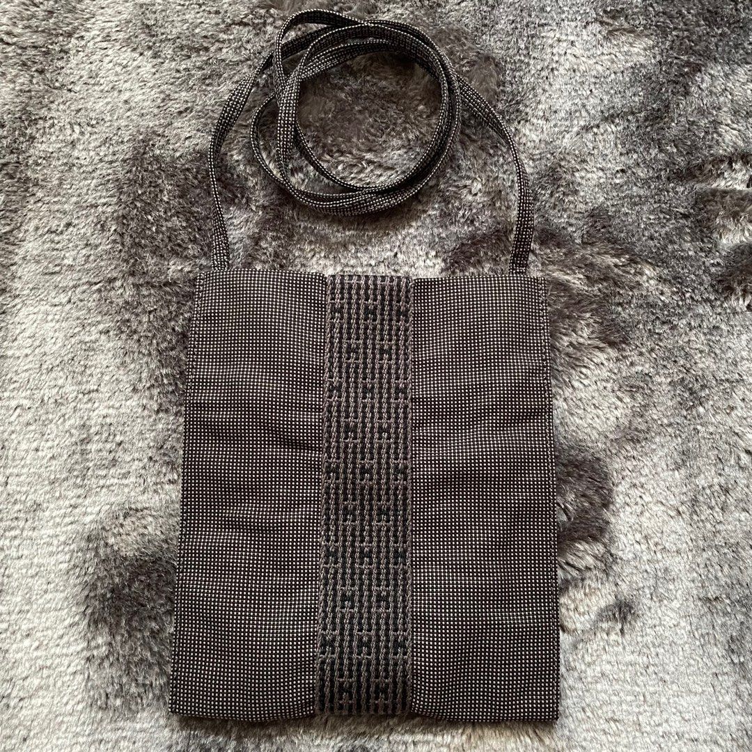 Hermes | Bags | Hermes Herline Gray Canvas Pochette Crossbody Bag