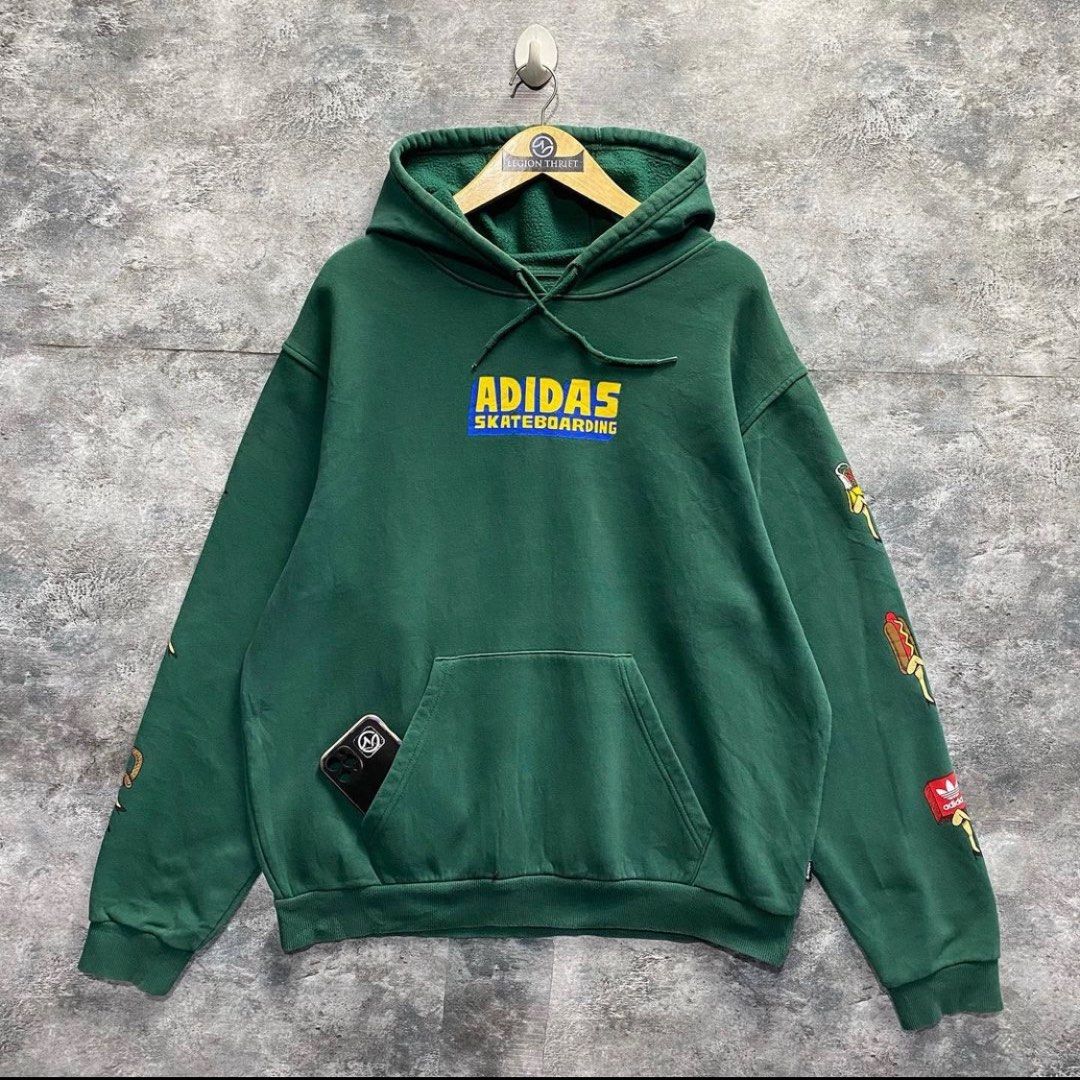 Adidas skateboarding sales green hoodie