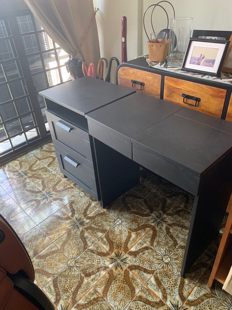 Black malm store dressing table