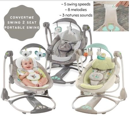 Ingenuity baby swing zebra online
