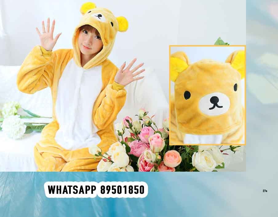 INSTOCKS Womens and Mens Adult Animal Onesies Pajamas Tigger Grey