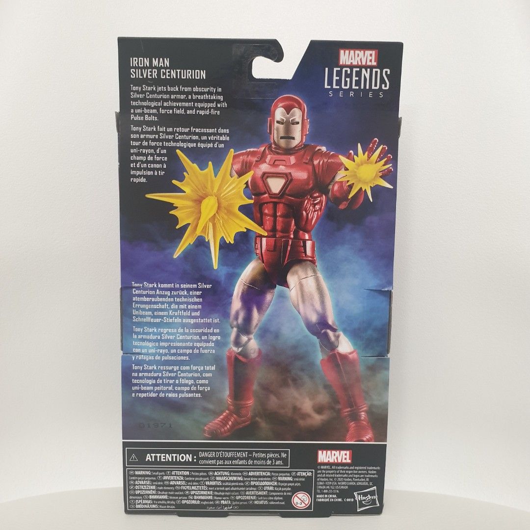 IRON MAN SILVER CENTURION Marvel Legends (Category: Figurines & Statues) located in Quezon City. Submitted by jasperstoyvault (Listing ID 1262372844, Image 2). Description: New and sealed. Bought and shipped from US. Box not guaranteed mint. Request photos if necessary. Will be shipped with care..