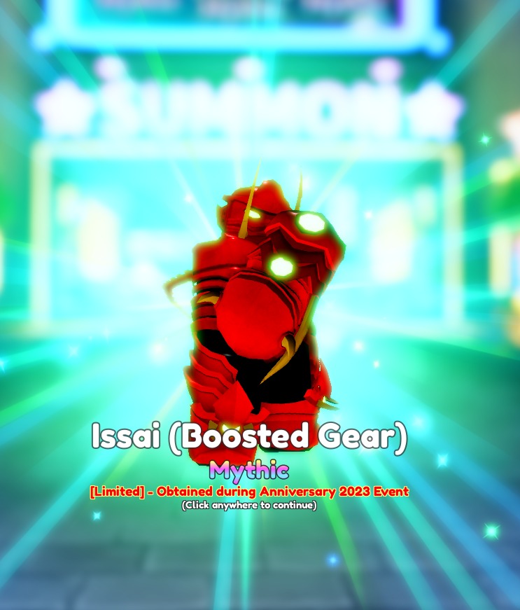Anime Adventures SSS SPA + SSS RANGE ISSAI ( BOOSTER GEAR )- evolved