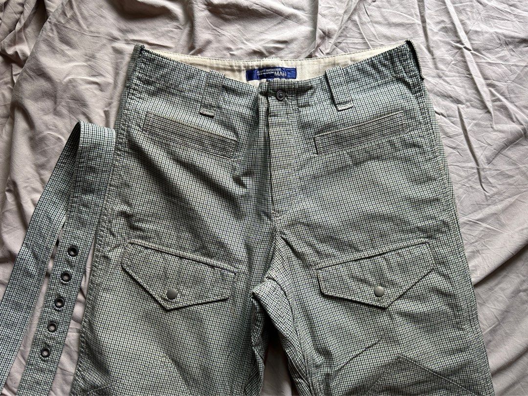 JUNYA WATANABE COMME DES GARCONS Work / Carpenter Pants (Category: Trousers) located in Mandaluyong City. Submitted by offlegitstore (Listing ID 1262396627, Image 3). Description: Some yellowing and discoloration. With stirrup details. .