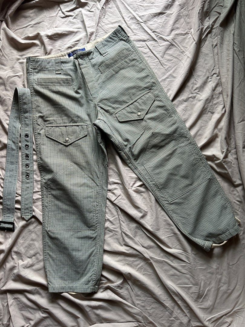 JUNYA WATANABE COMME DES GARCONS Work / Carpenter Pants (Category: Trousers) located in Mandaluyong City. Submitted by offlegitstore (Listing ID 1262396627, Image 1). Description: Some yellowing and discoloration. With stirrup details. .