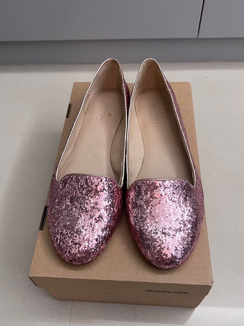 Kate spade pink hot sale glitter shoes