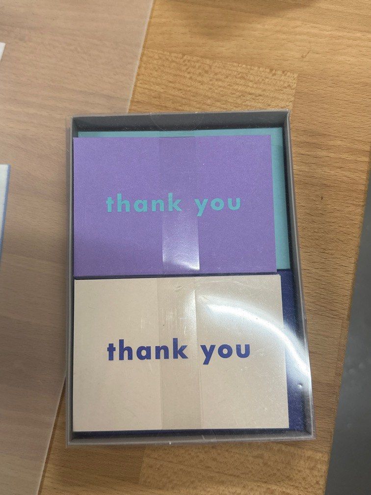 Kikki K thank you cards 20 pack, Hobbies & Toys, Stationery & Craft