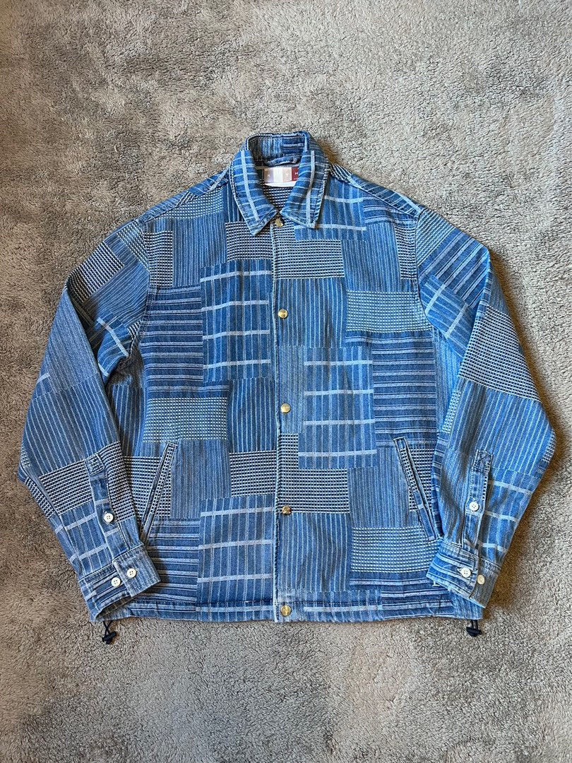 KITH Japanese indigo jacquard コーチジャケット Japanese Indigo Jacquard Coaches Jacket : r/KithNYC