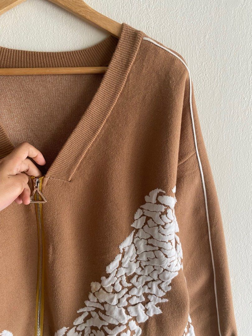 Casual zipper sale cardigan