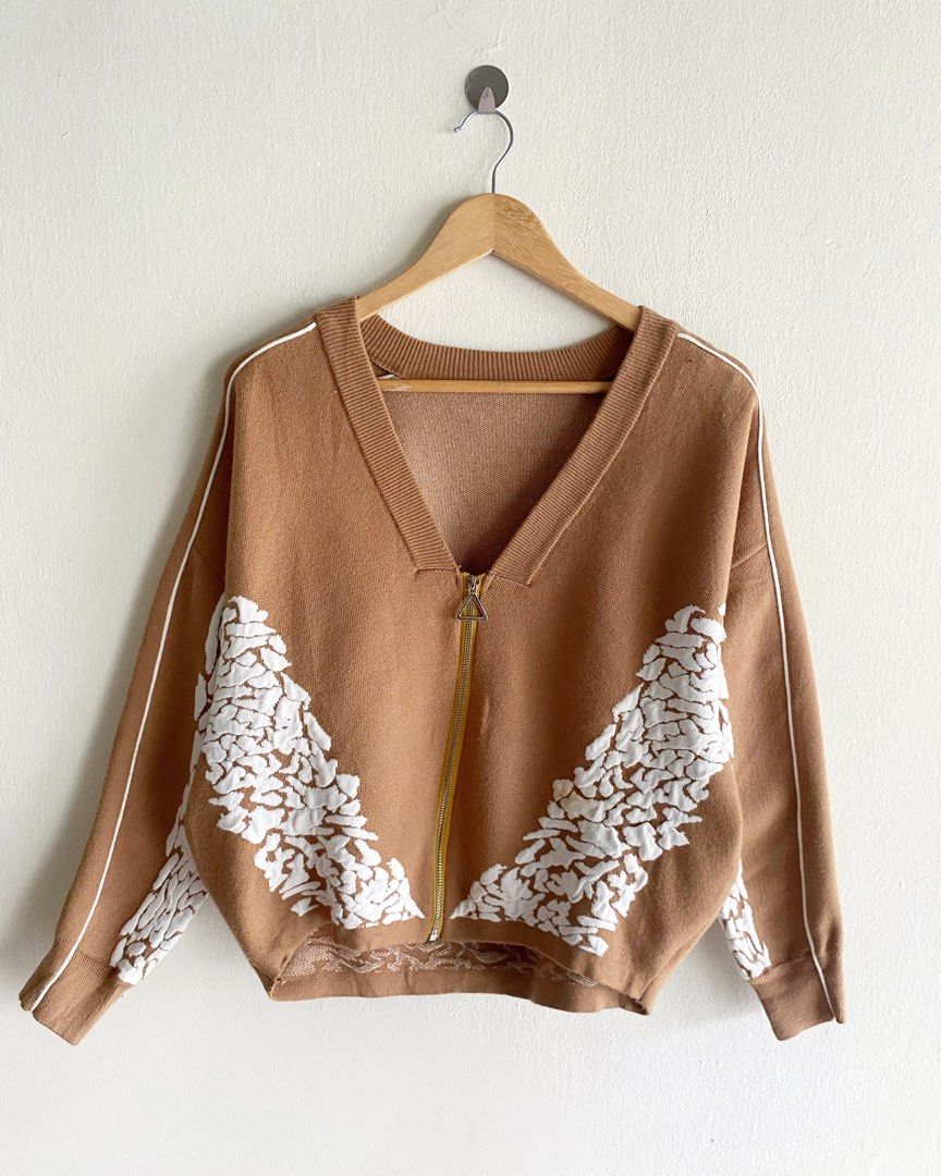 Casual zipper cardigan sales