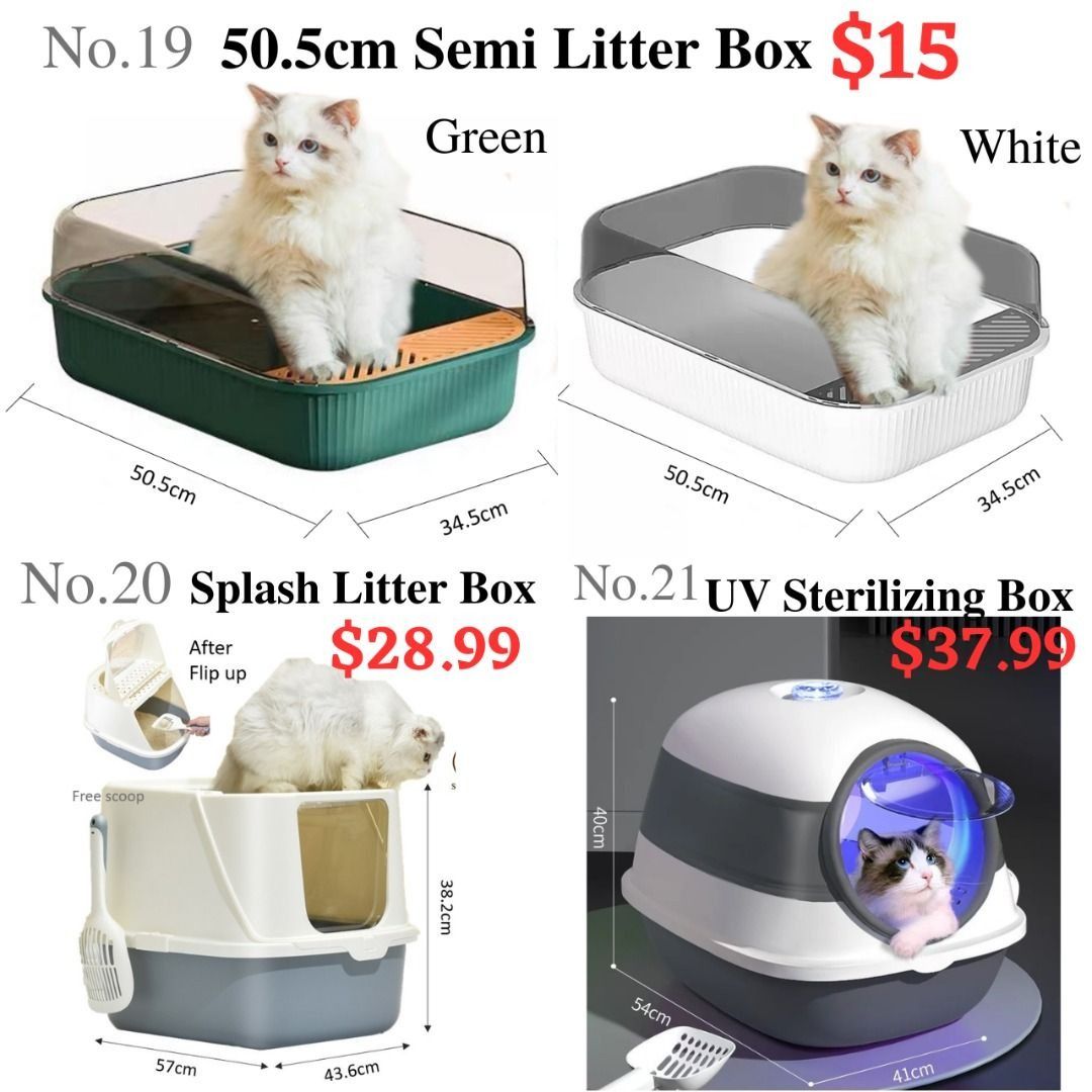 [LARGE CLOSED LITTER BOX] Enclosed Cat Litter Box Extra Large Cat