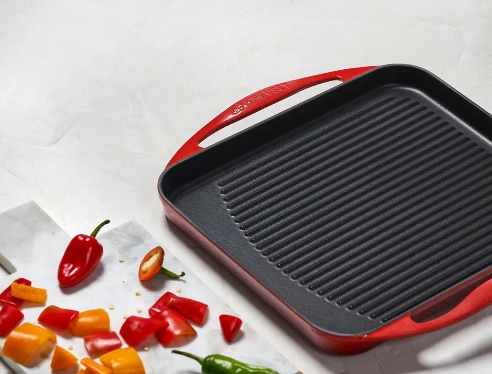 Le creuset reservoir grill clearance