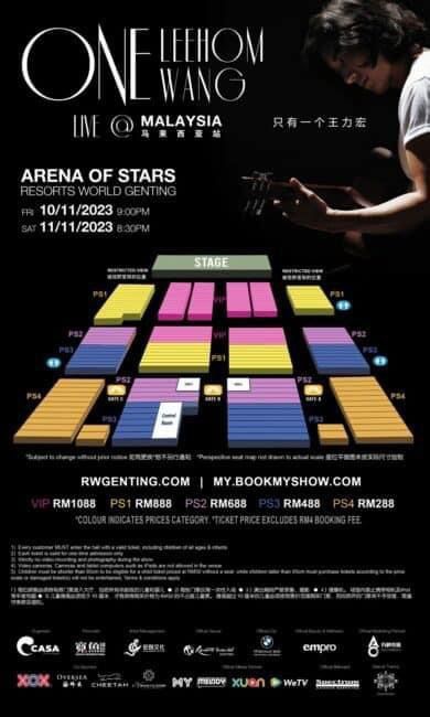 LeeHom Wang PS3 10/11 Concert Ticket, Tickets & Vouchers, Event