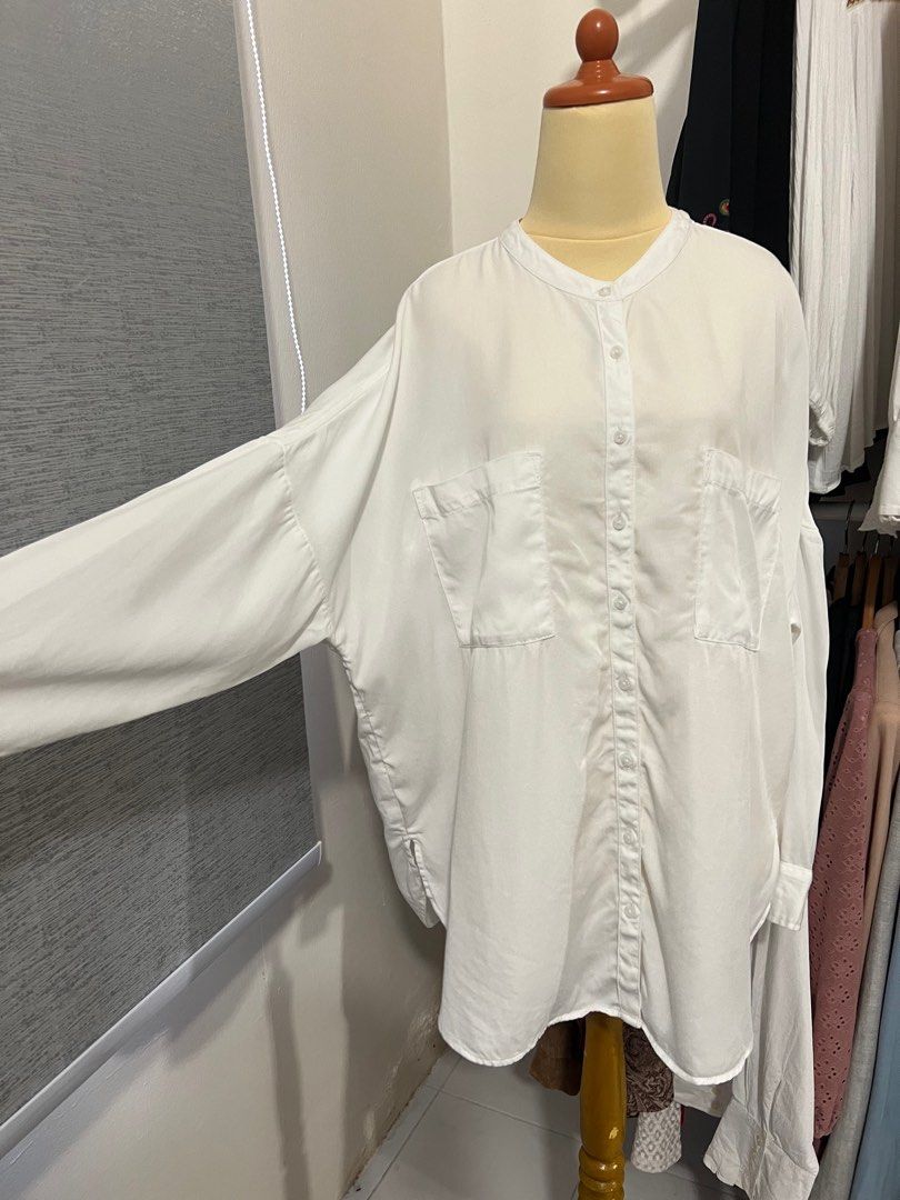 Loft white blouse top