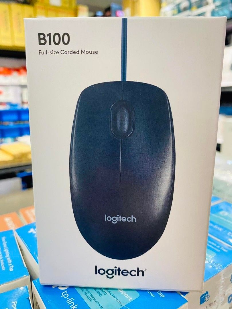 Logitech B100 Optical USB Mouse, Computers & Tech, Parts & Accessories ...