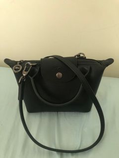 Longchamp Le Pliage Cuir mini XS, Luxury, Bags & Wallets on Carousell