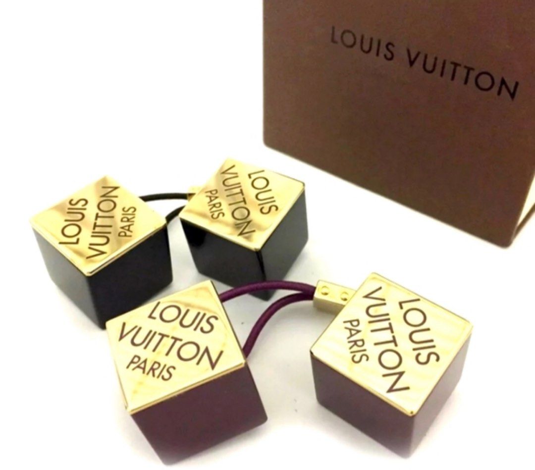 Louis Vuitton Neutrals Logo Hair Cubes