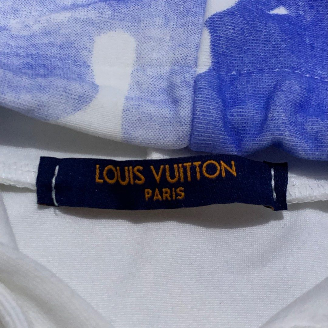 Louis Vuitton Watercolor Giant Monogram Sweatshirt White Men's