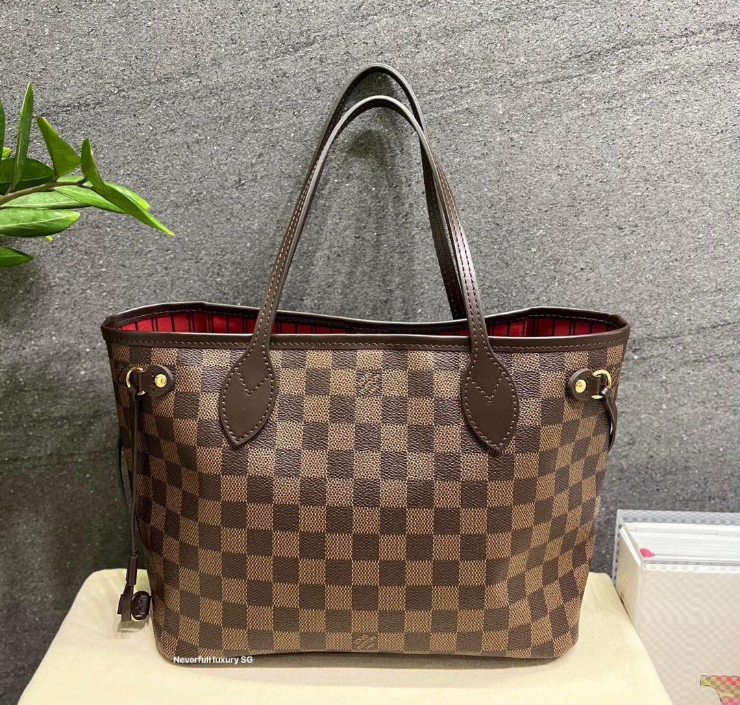 LOUIS VUITTON Neverfull GM Damier Ebene Tote Shoulder Bag Brown-US