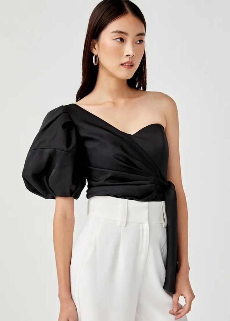 Balloon sleeve corset top sales