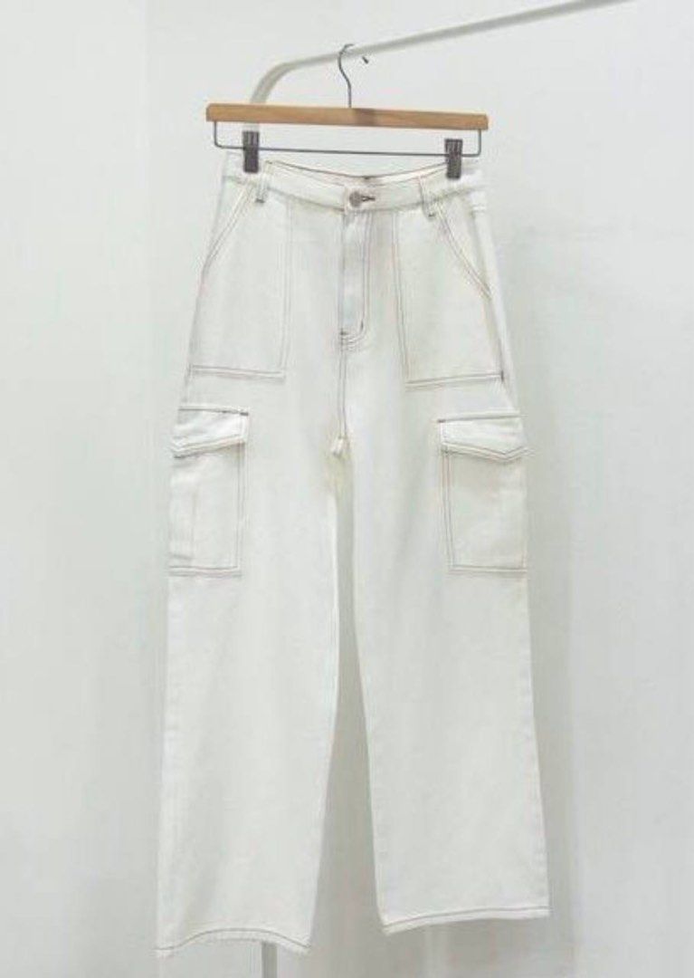White jeans sale shop