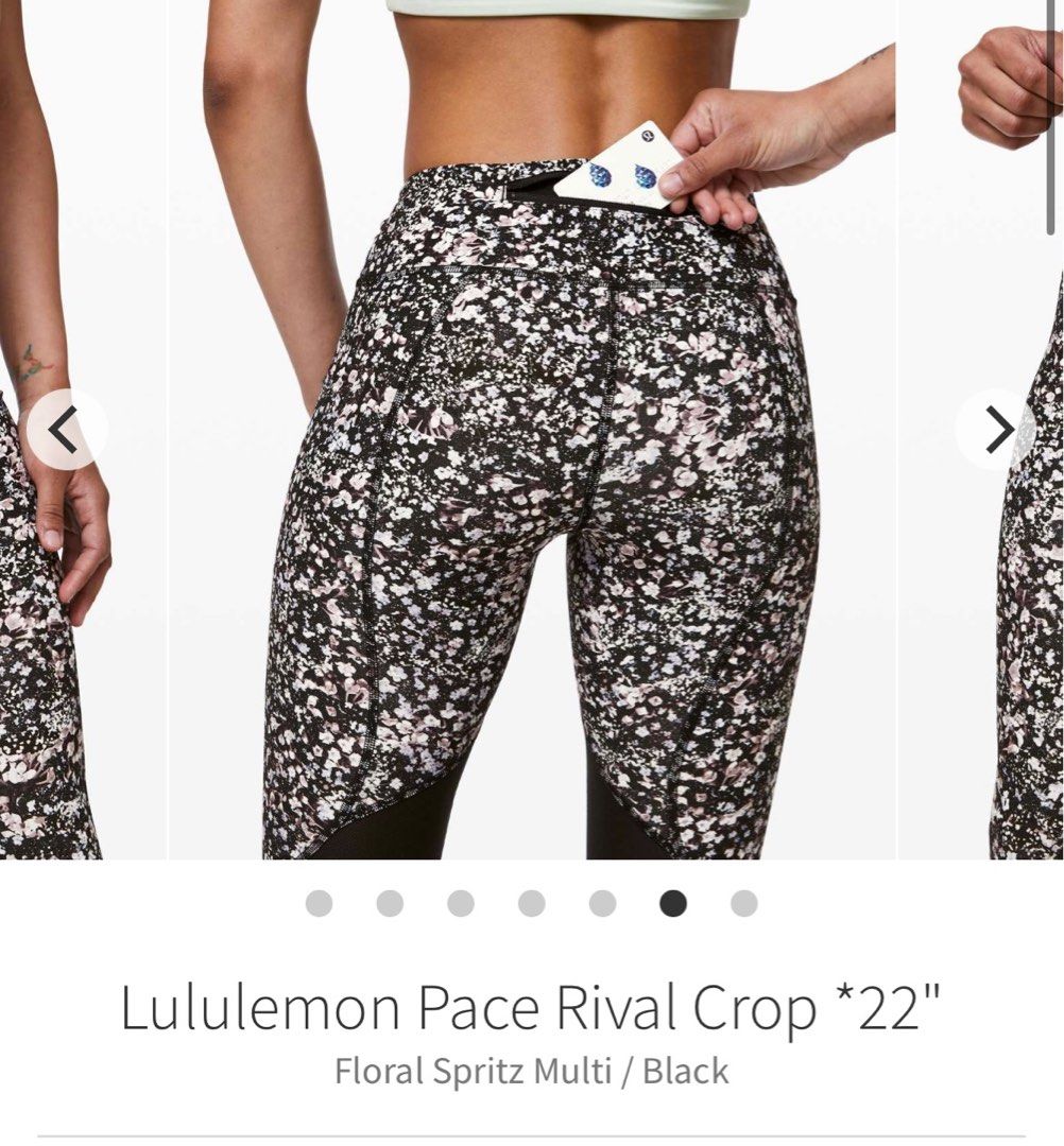 Lululemon Pace Rival Crop (22”) Leggings. Size 4.
