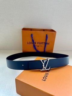 Louis Vuitton LV Initiales 40MM Reversible Belt Monogram BlueLouis Vuitton LV  Initiales 40MM Reversible Belt Monogram Blue - OFour