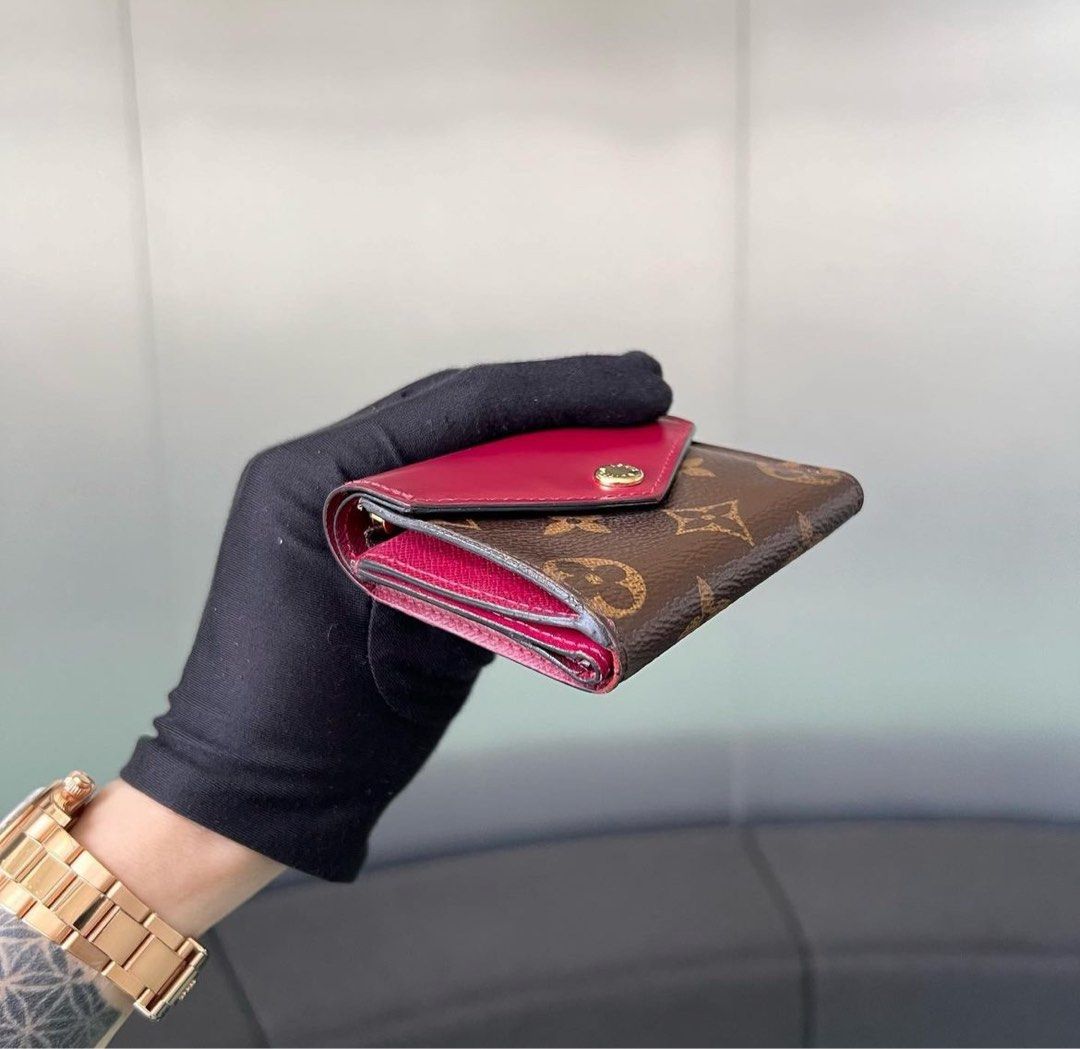 LOUIS VUITTON Monogram Zoe Wallet Fuchsia 1221185