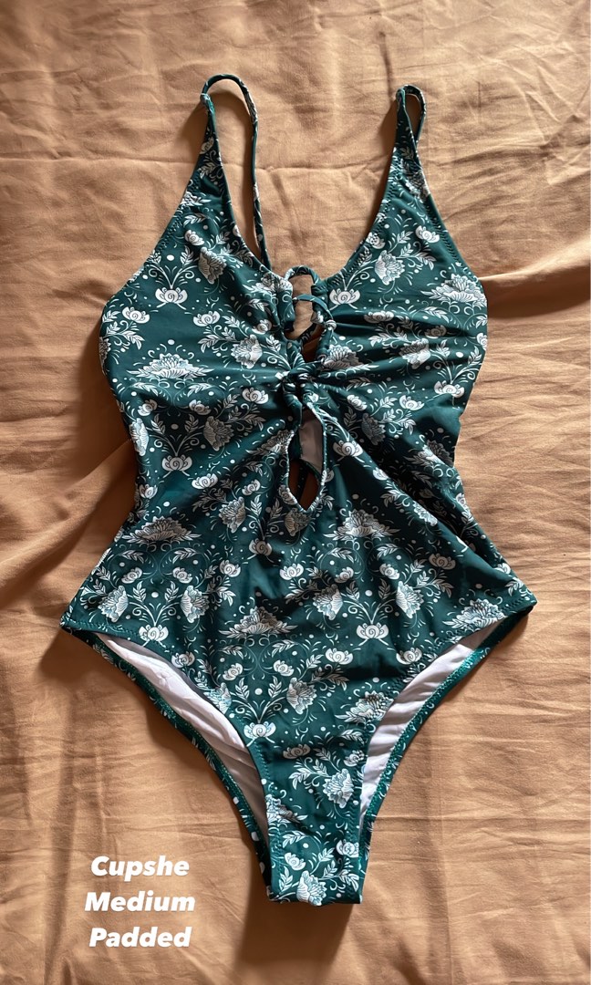 (M) Cupshe One Piece Swimsuit, Women's Fashion, Swimwear, Bikinis