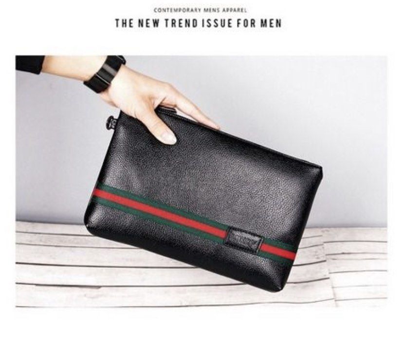 Mens leather hand purse shop